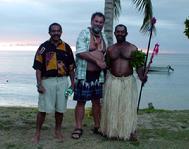 Me and the Firewalkers on Bega Island Fiji