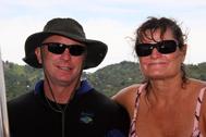 Dave & Becky on dive boat BIBR 06