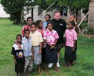 Tony with Village Kids Bega Island Fiji