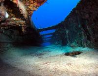 Gangway on the wreck of the Theo Grand Bahamas