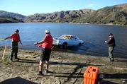 The Car gets Recoverd from the lake