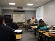 Sgt. Tim Morin instructs the Rescue Diver 1 course in the classroom 05